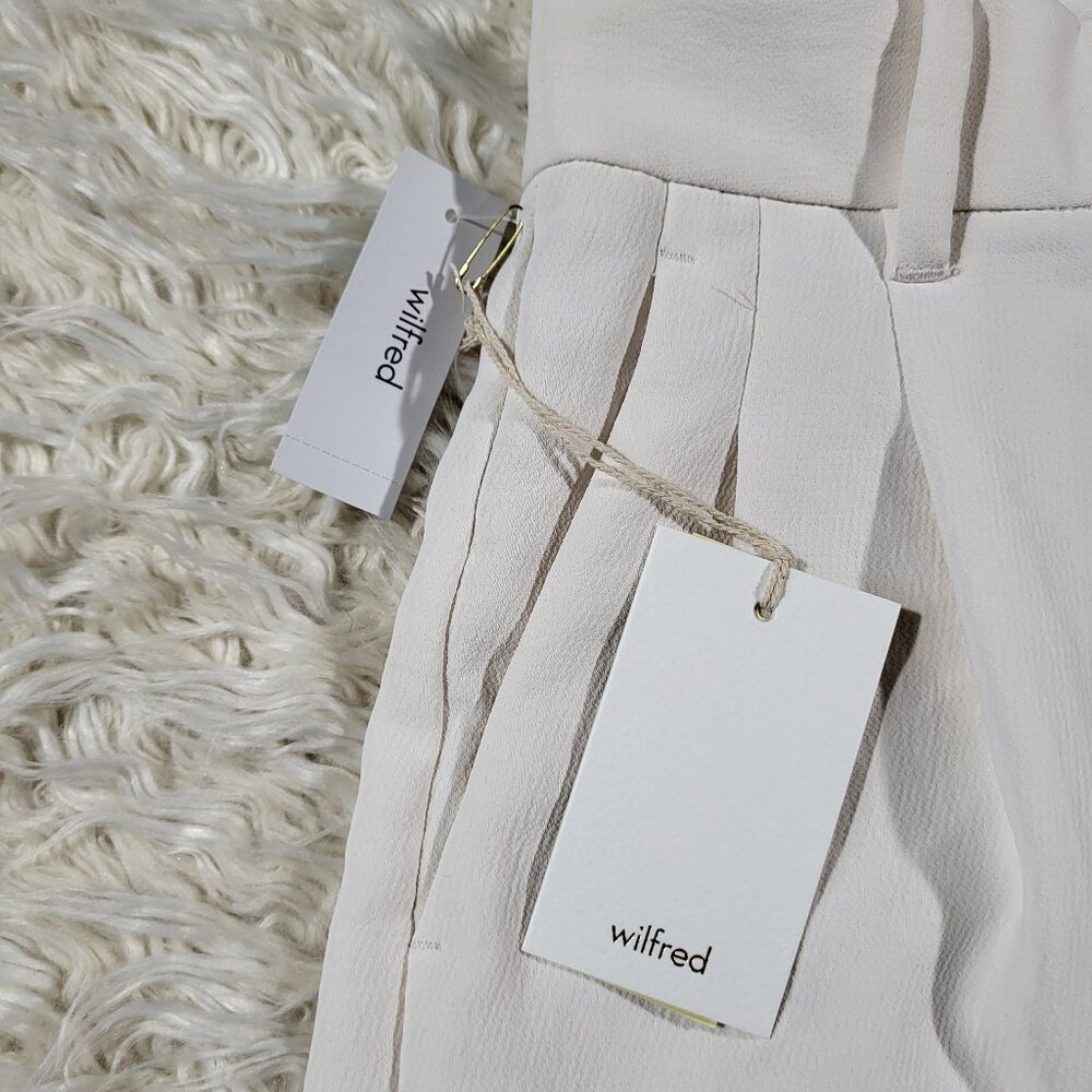New Aritzia Wilfred Effortless 7" Light Birch Bouleau Pale Short - Size 4 - Picture 6 of 16